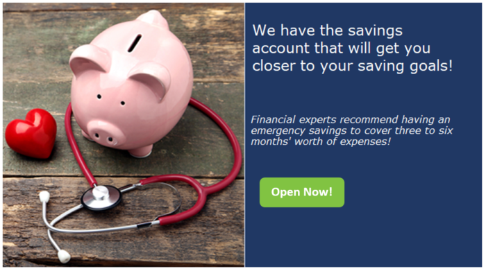 We have the savings account that will get you closer to your saving goals. Open an account now!