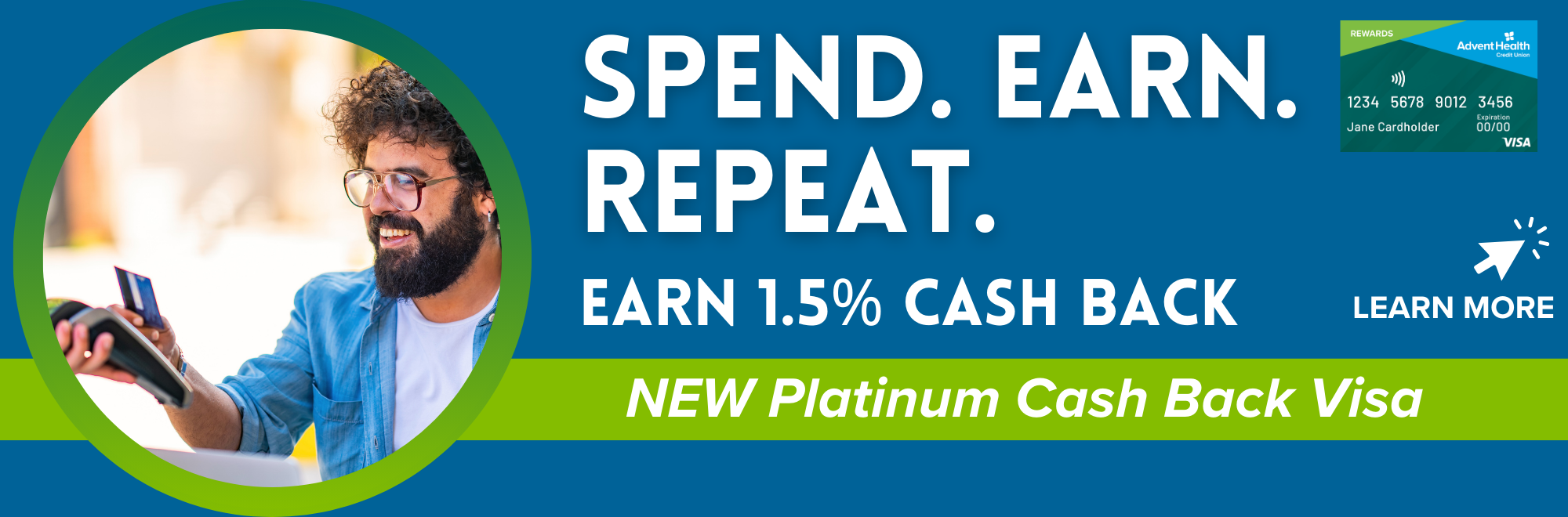 Spend. Earn. Repeat. Earn 1.5% cash back with the Platinum Cash Back Visa
