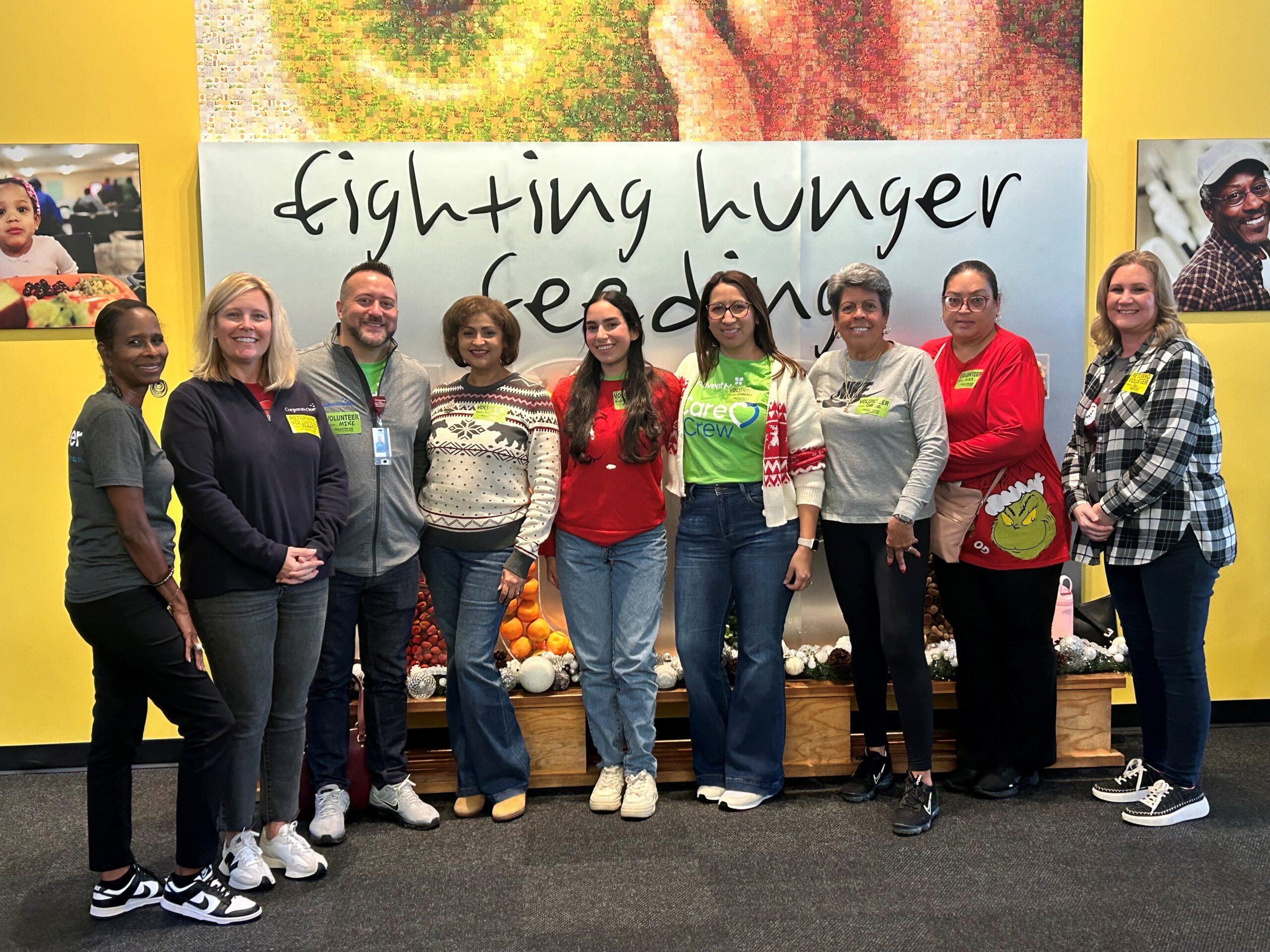 team members photo at volunteer center