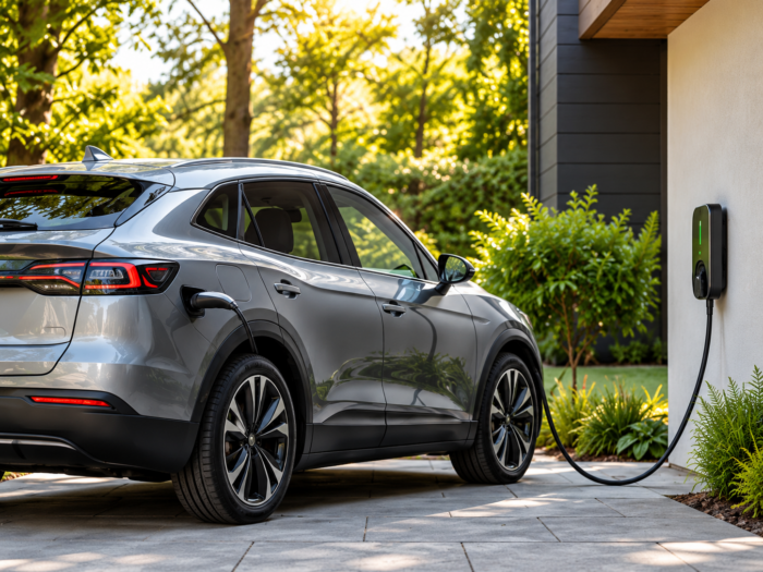 Electric SUV Charging at Home